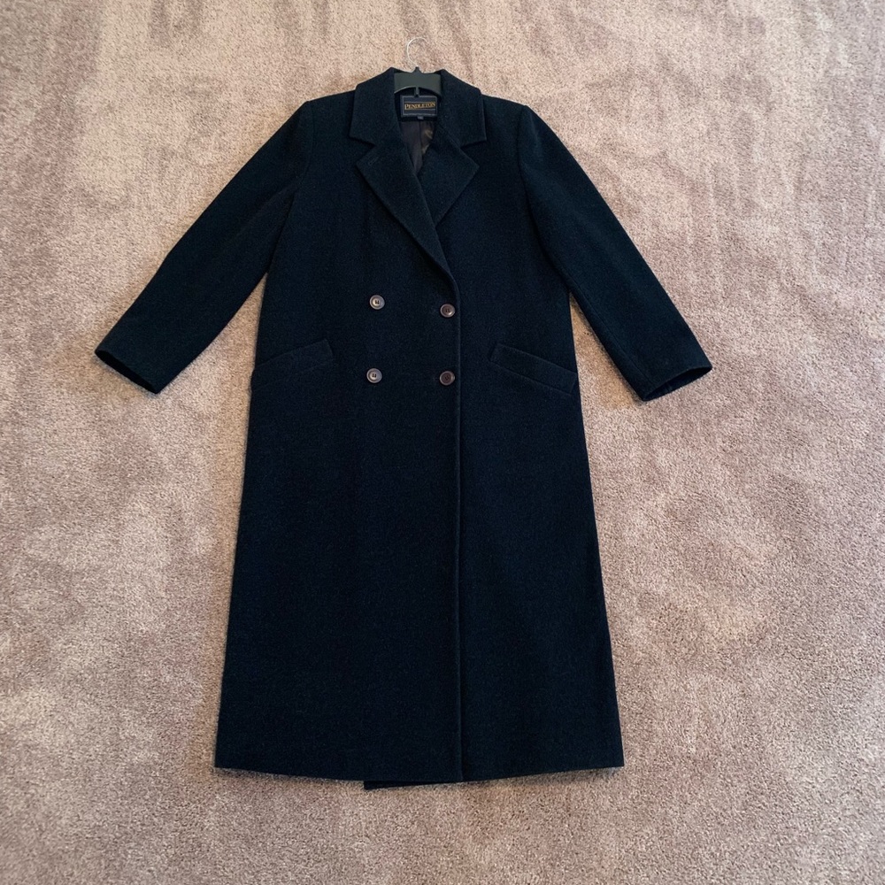 Pendleton Black wool coat overcoat